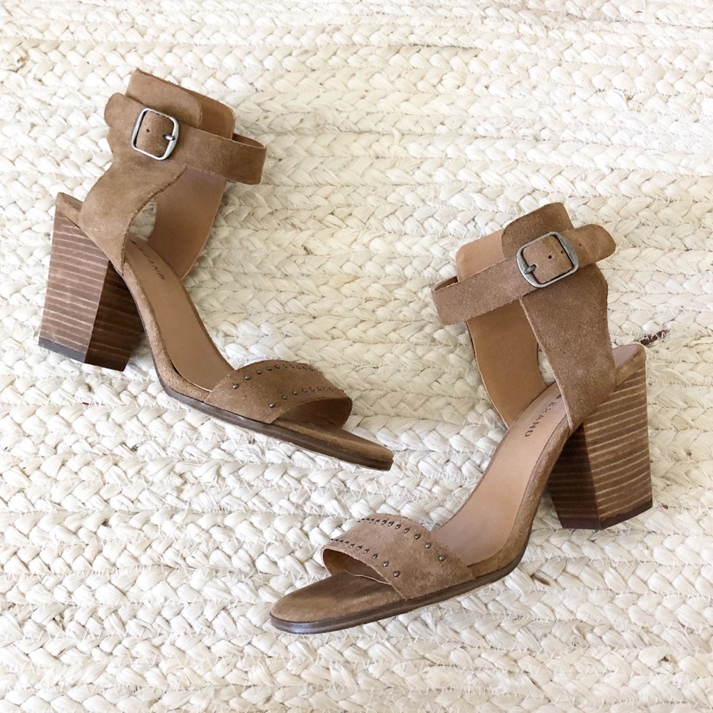 Lucky Brand Studded Ankle Strap Sandals